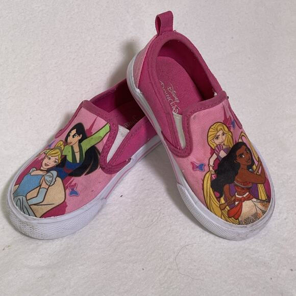 Disney Princess Sneakers Size 7 Pink Multicolor - Picture 1 of 5